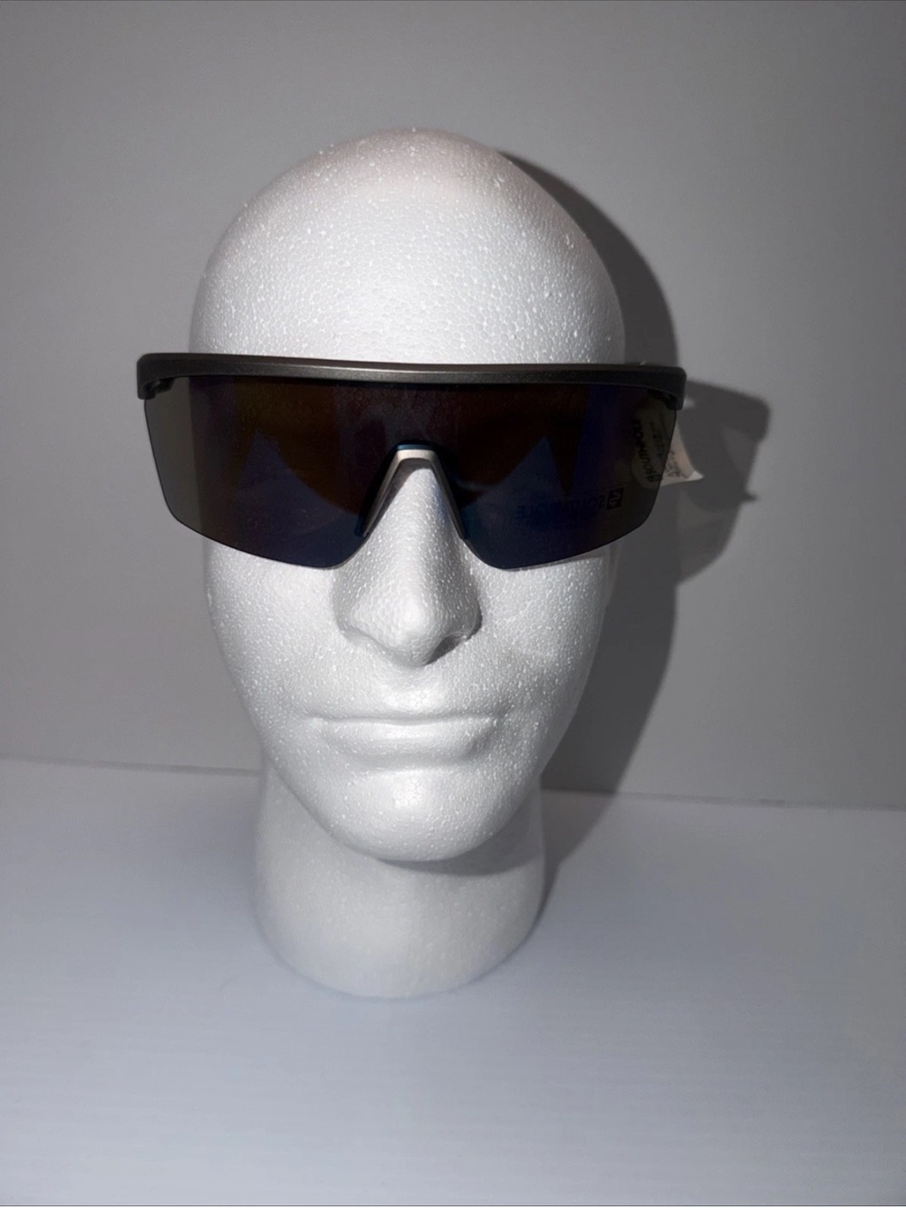 Southpole Men's Semi-rimless Sport Shield Sunglasses 100 Percent UV Absorptive